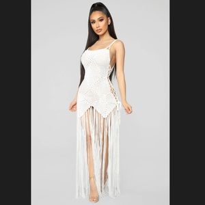 Fashion Nova Swim - FASHION NOVA - MIA CROCHET DRESS - WHITE - NWT Fashion Nova Swim - FASHION NOVA - MIA CROCHET DRESS - WHITE - NWT